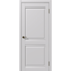 Дверь межкомнатная Дубрава Сибирь Геометрия Софт ОМЕГА серая, глухое полотно